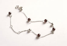 Carica l'immagine nel visualizzatore di Gallery, Bracciale da donna semplice di marca granato fatto a mano genuino gioielli in argento 925 regalo di bellezza bracciali femminili freschi 2018 nuovo 