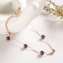 Carica l'immagine nel visualizzatore di Gallery, Bracciale da donna semplice di marca granato fatto a mano genuino gioielli in argento 925 regalo di bellezza bracciali femminili freschi 2018 nuovo 