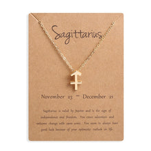 Carica l&#39;immagine nel visualizzatore di Gallery, Men Women 12 Horoscope Zodiac Sign Gold Pendant Necklace Aries Leo 12 Constellations Jewelry Kids Christmas Gifts 19NOV91