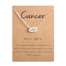Carica l&#39;immagine nel visualizzatore di Gallery, Men Women 12 Horoscope Zodiac Sign Gold Pendant Necklace Aries Leo 12 Constellations Jewelry Kids Christmas Gifts 19NOV91