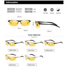 Load image into Gallery viewer, Al-Mg Alloy Pochromic Lens Polarized Men&#39;s Day&amp;Night Vision Driving Sunglasses, Anti-Glare Male Driver Sun Glasses S156