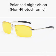 Load image into Gallery viewer, Al-Mg Alloy Pochromic Sunglasses Men Polarized Chameleon Glasses Change Color Sun Glasses Day Night Vision Driving Goggles