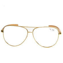 Load image into Gallery viewer, Al-mg Alloy Oversized Pilot Men Reading Glasses +0.75 +1 +1.25 +1.5 +1.75 +2 +2.25 +2.5 +2.75 +3 +3.25 +3.5 +3.75 +4 To +6
