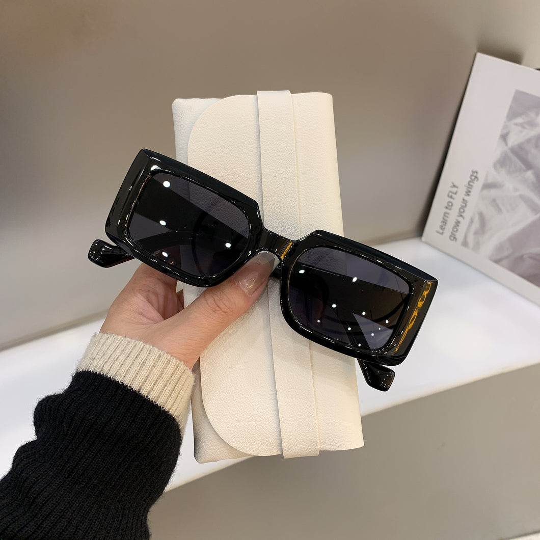 All Match Square Frame Sunglass Trendy Men Women Shades Glasses Cycling Driving Goggles Female Leopard Eyewear UV400