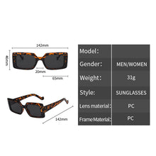 Load image into Gallery viewer, All Match Square Frame Sunglass Trendy Men Women Shades Glasses Cycling Driving Goggles Female Leopard Eyewear UV400