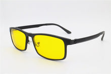 Load image into Gallery viewer, All Season Men One Optical Frame with 5 Clip on Removable Polarized Sunglasses Lenses Metal Combined TR90 Rectangle Eyeglasses