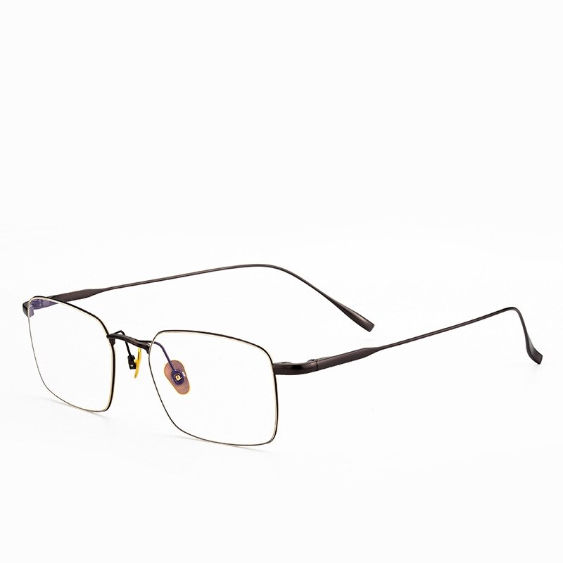All Titanium Frame Ultra Light Pure Titanium Glasses Frame Square Myopia Glasses Men Titanium Alloy Frame Retro Frames SC10T