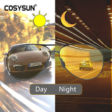 Carica l&#39;immagine nel visualizzatore di Gallery, Occhiali da sole fotocromatici pilota per tutte le stagioni Occhiali da vista polarizzati per la visione notturna da uomo Occhiali da guida Oculos Driver Gafas De Sol