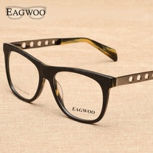 Load image into Gallery viewer, Alloy Acetate Full Rim Vintage Retro Nerd Optical Frame Prescription Eyeglasses Frame Man  Spectacle 9020
