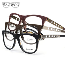 Load image into Gallery viewer, Alloy Acetate Full Rim Vintage Retro Nerd Optical Frame Prescription Eyeglasses Frame Man  Spectacle 9020