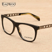 Load image into Gallery viewer, Alloy Acetate Full Rim Vintage Retro Nerd Optical Frame Prescription Eyeglasses Frame Man  Spectacle 9020