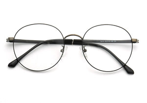 Alloy Glasses Frame Men Women Vintage Round Myopia Optical Frames Prescription Eyeglasses Retro Metal Glasses Frame Eyewear