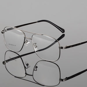 Alloy Glasses Frame Men big Square Myopia Prescription Eyeglasses Male Metal Full Optical Frame Eyewear 2256 eyeglasses frame