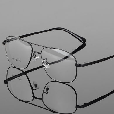 Alloy Glasses Frame Men big Square Myopia Prescription Eyeglasses Male Metal Full Optical Frame Eyewear 2256 eyeglasses frame
