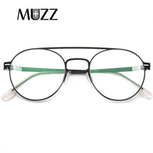 Load image into Gallery viewer, Alloy Glasses Frame Silicone Men Round Optical Prescription Eyeglasses Korea ULTEM Metal Myopia Glasses Frame Eyewear