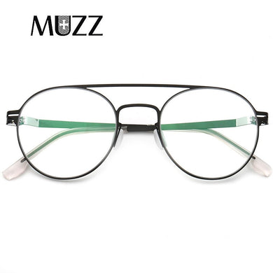 Alloy Glasses Frame Silicone Men Round Optical Prescription Eyeglasses Korea ULTEM Metal Myopia Glasses Frame Eyewear