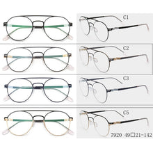 Load image into Gallery viewer, Alloy Glasses Frame Silicone Men Round Optical Prescription Eyeglasses Korea ULTEM Metal Myopia Glasses Frame Eyewear