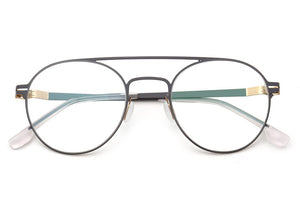 Alloy Glasses Frame Silicone Men Round Optical Prescription Eyeglasses Korea ULTEM Metal Myopia Glasses Frame Eyewear