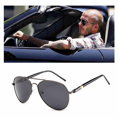 Alloy Men Sunglasses Polarized Aviation Metail Frame Quality Oversized Spring Leg Brand Design Pilot Male Sun Glasses Driving