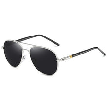 Load image into Gallery viewer, Alloy Men Sunglasses Polarized Aviation Metail Frame Quality Oversized Spring Leg Brand Design Pilot Male Sun Glasses Driving