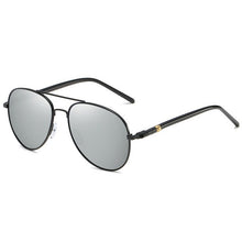 Load image into Gallery viewer, Alloy Men Sunglasses Polarized Aviation Metail Frame Quality Oversized Spring Leg Brand Design Pilot Male Sun Glasses Driving