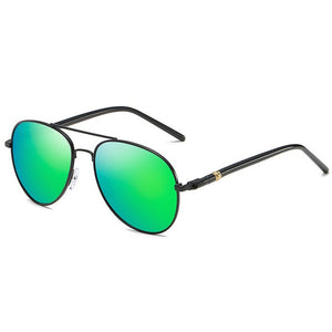 Alloy Men Sunglasses Polarized Aviation Metail Frame Quality Oversized Spring Leg Brand Design Pilot Male Sun Glasses Driving