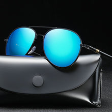 Load image into Gallery viewer, Alloy Men Sunglasses Polarized Aviation Metail Frame Quality Oversized Spring Leg Brand Design Pilot Male Sun Glasses Driving