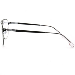 Alloy Myopia Glasses Frame Men Square Optical Prescription Eyeglasses Frame Metal Oversize ULTEM Frame Silicone Eyewear