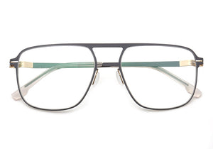 Alloy Myopia Glasses Frame Men Square Optical Prescription Eyeglasses Frame Metal Oversize ULTEM Frame Silicone Eyewear