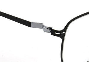 Alloy Myopia Glasses Frame Men Square Optical Prescription Eyeglasses Frame Metal Oversize ULTEM Frame Silicone Eyewear