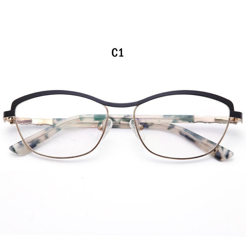 Alloy Optical Glasses Cat Eye Women Small Myopia Prescription Eyeglass Frames Myopia Hyperopia Eyeglasses 2023 Sexy Lady Eyewear