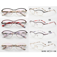 Load image into Gallery viewer, Alloy Optical Glasses Cat Eye Women Small Myopia Prescription Eyeglass Frames Myopia Hyperopia Eyeglasses 2023 Sexy Lady Eyewear