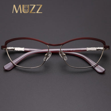 Alloy Optical Glasses Cat Eye Women Small Myopia Prescription Eyeglass Frames Myopia Hyperopia Eyeglasses 2023 Sexy Lady Eyewear