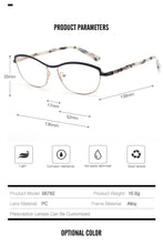 Load image into Gallery viewer, Alloy Optical Glasses Cat Eye Women Small Myopia Prescription Eyeglass Frames Myopia Hyperopia Eyeglasses 2023 Sexy Lady Eyewear