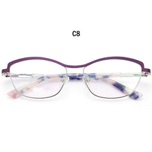 Load image into Gallery viewer, Alloy Optical Glasses Cat Eye Women Small Myopia Prescription Eyeglass Frames Myopia Hyperopia Eyeglasses 2023 Sexy Lady Eyewear