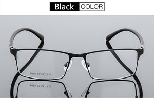 Alloy Optical Glasses Frame Men Ultralight Square Myopia Prescription Eyeglasses 2023 Male Metal Full Screw Eyewear