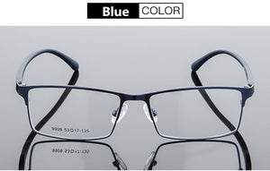 Alloy Optical Glasses Frame Men Ultralight Square Myopia Prescription Eyeglasses 2023 Male Metal Full Screw Eyewear
