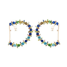 Load image into Gallery viewer, Alloy Oversized Cooling Pearl Sun Glasses Women UV400 2023 Flower Crystal Hip Hop Steampunk Queen Sunglasses   Brand