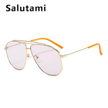 Load image into Gallery viewer, Alloy Square Polygon Sunglasses For Men 2023  Brand Pilot Aviation Sun Glasses Women Retro Pink Clear Oversize Shades