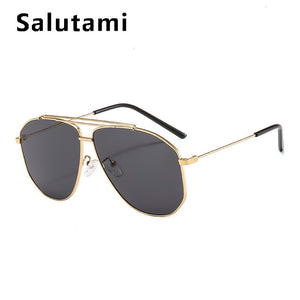 Alloy Square Polygon Sunglasses For Men 2023  Brand Pilot Aviation Sun Glasses Women Retro Pink Clear Oversize Shades