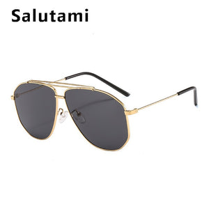 Alloy Square Polygon Sunglasses For Men 2023  Brand Pilot Aviation Sun Glasses Women Retro Pink Clear Oversize Shades