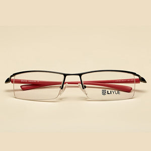 Alloy eyeglasses men Prescription myopia eyewear male Spectacle Frames optical Transparent glasses Frame clear lens eye glasses