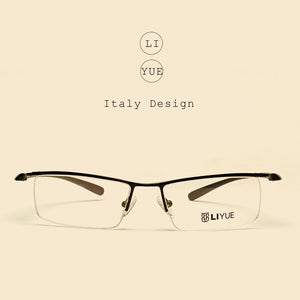 Alloy eyeglasses men Prescription myopia eyewear male Spectacle Frames optical Transparent glasses Frame clear lens eye glasses