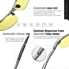 Load image into Gallery viewer, Aluminum Magnesium Frame Photochromic Sunglasses For Men Polarized Sun Glasses Women Driving Goggle lunette de soleil homme