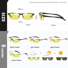 Load image into Gallery viewer, Aluminum Magnesium Frame Photochromic Sunglasses For Men Polarized Sun Glasses Women Driving Goggle lunette de soleil homme