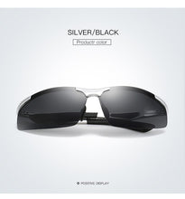 Load image into Gallery viewer, Aluminum Magnesium Men Polarized Sunglasses Aviation HD Driving Sun Glasses Male Sport lunette soleil homme oculos M297 + case