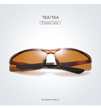 Load image into Gallery viewer, Aluminum Magnesium Men Polarized Sunglasses Aviation HD Driving Sun Glasses Male Sport lunette soleil homme oculos M297 + case