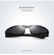 Load image into Gallery viewer, Aluminum Magnesium Men Polarized Sunglasses Aviation HD Driving Sun Glasses Male Sport lunette soleil homme oculos M297 + case