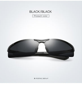 Aluminum Magnesium Men Polarized Sunglasses Aviation HD Driving Sun Glasses Male Sport lunette soleil homme oculos M297 + case