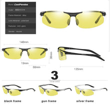 Load image into Gallery viewer, Aluminum Magnesium Pochromic Polarized Sunglasses Men Driving Glasses Day Night Vision Driver Goggles Oculos De Sol Masculino
